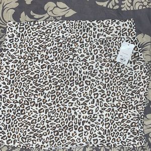 NWT Nine West Animal Print Skirt Sz XXL